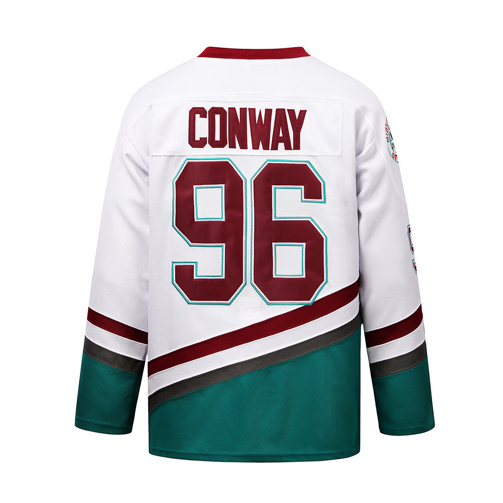 Mighty Ducks Movie Ice Hockey Jersey White