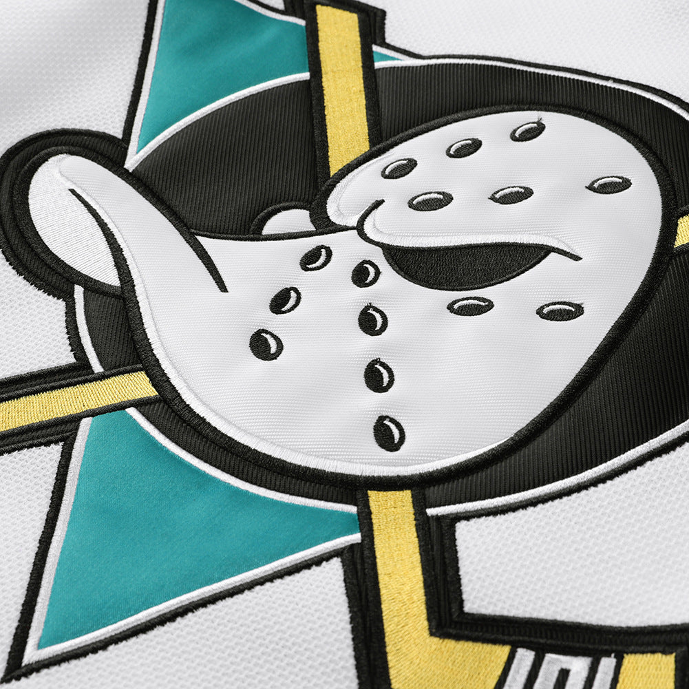 Mighty Ducks Movie Ice Hockey Jersey White