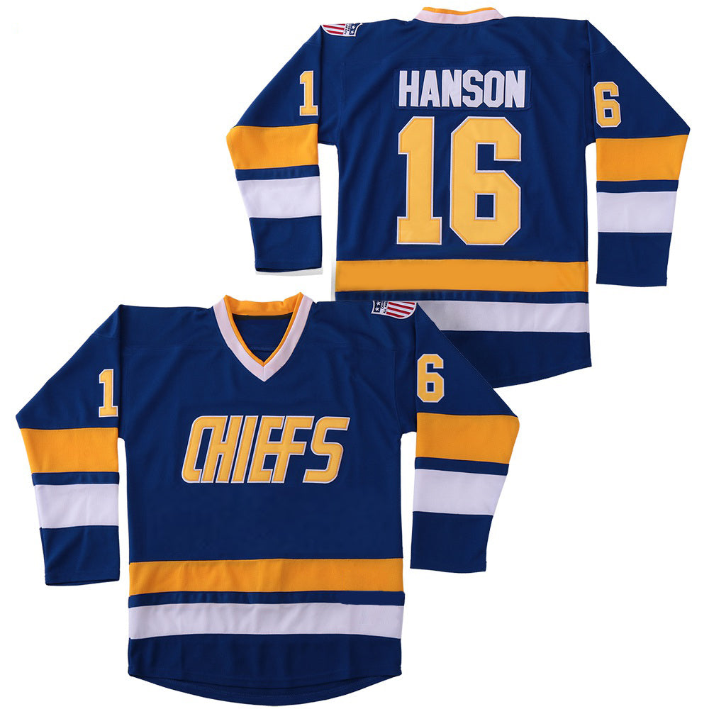 Charlestown Chiefs Hanson Brothers Hockey Jersey