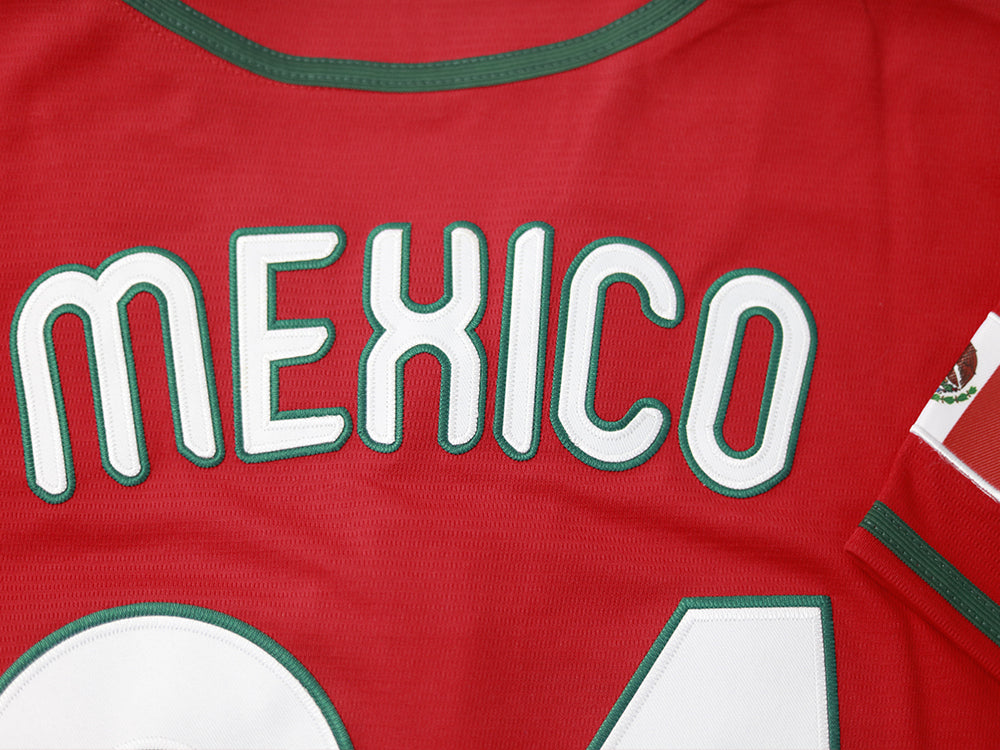 Mexico #34 #7 Button Down Hip Hop Baseball Jersey