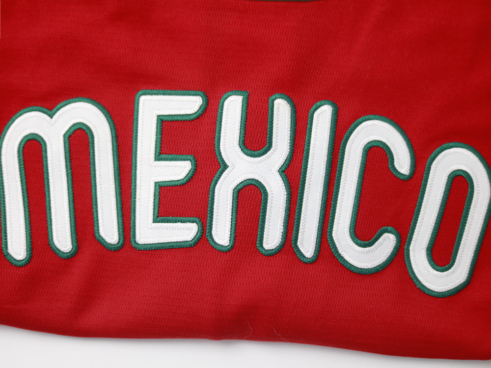 Mexico #34 #7 Button Down Hip Hop Baseball Jersey